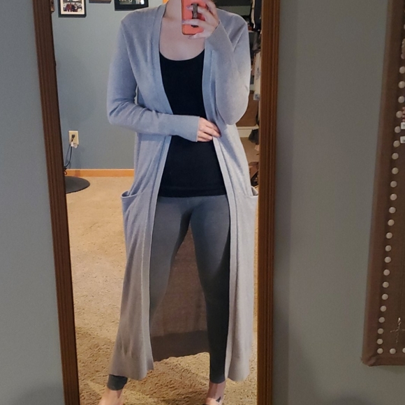 extra long duster cardigan